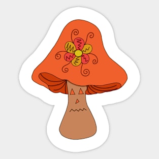 Mushroom lamp Sticker